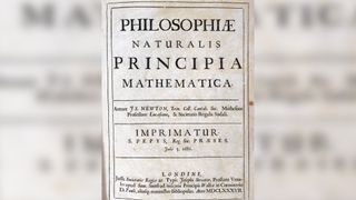 A rare first edition of Isaac Newton's "Philosophiae Naturalis Principia Mathematica" (Mathematical Principles of Natural Philosophy).