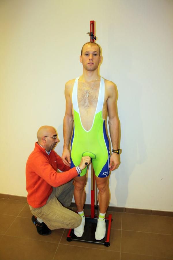 The biomechanic measures exact leg length