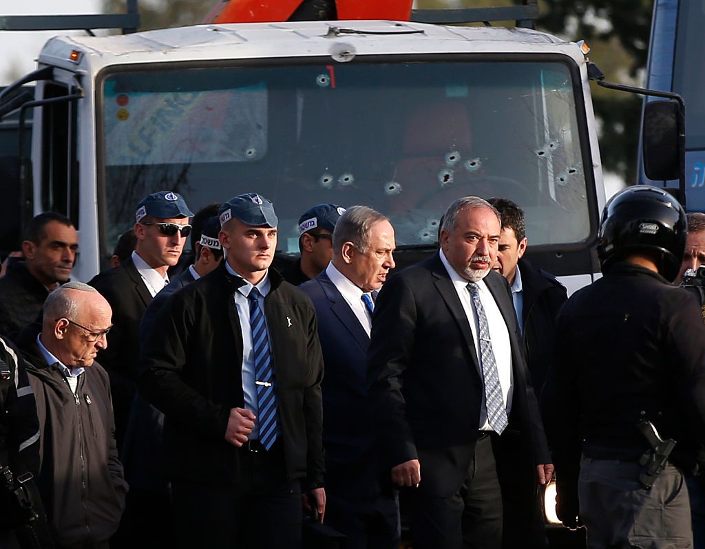 The aftermath of a truck attack in Jerusalem