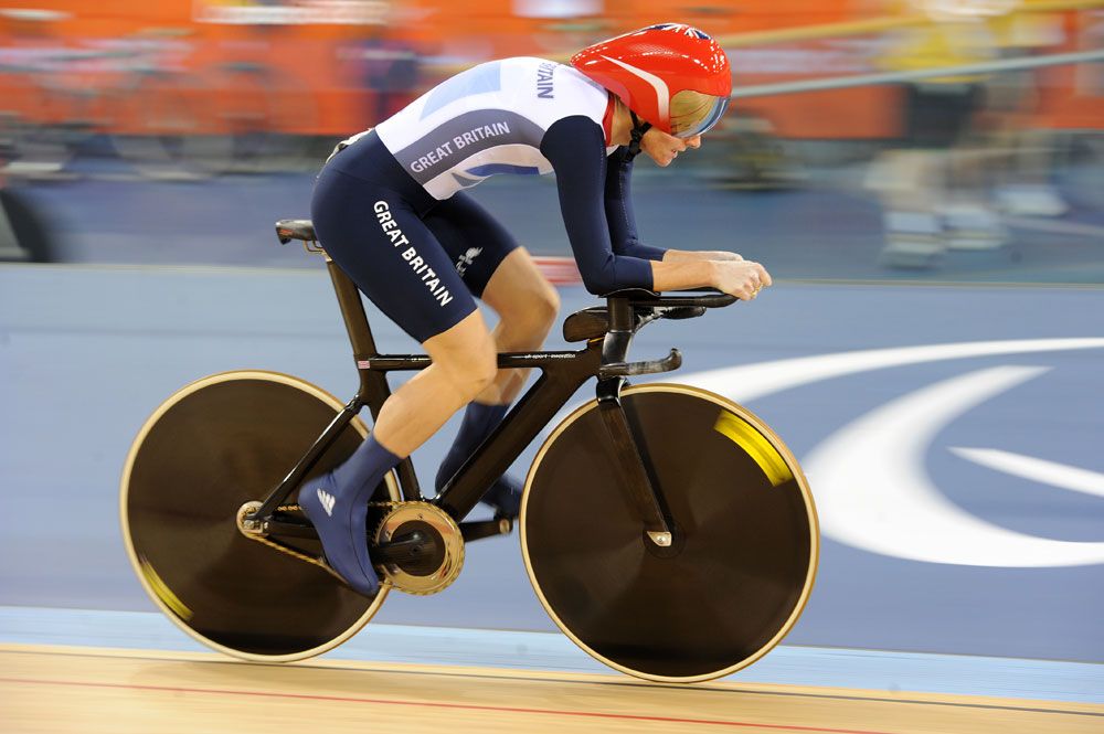 Sarah Storey, London 2012 Paralympic Games track day one