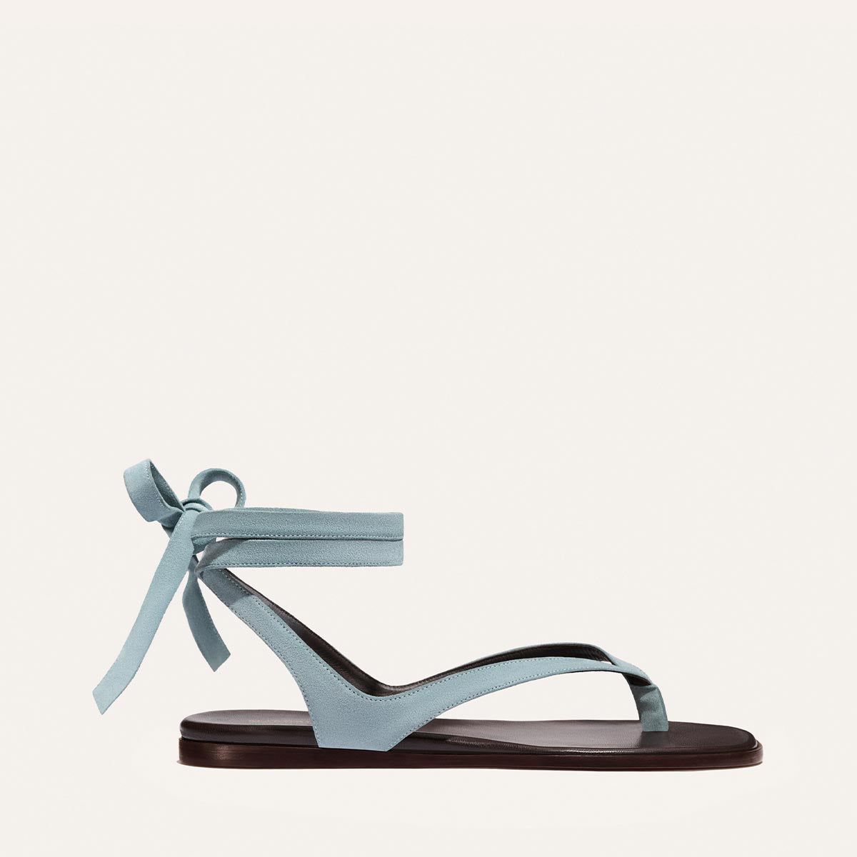 The Palermo Wrap Sandal - Ocean Suede