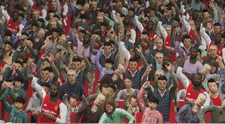 A crowd in eFootball 2022