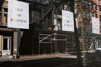 Going out of business, corporate insolvency concept