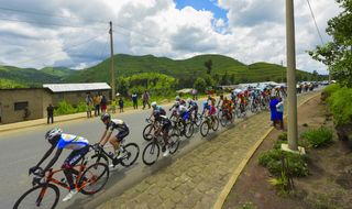 The green hills of Rwanda are a constant feature of the race