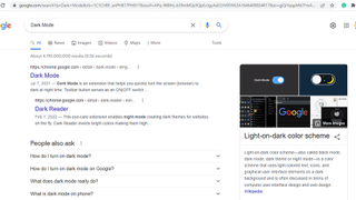How to enable dark mode in Google Search