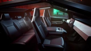 Tesla Cybertruck vs Ford F-150 Lightning: cybertruck interior