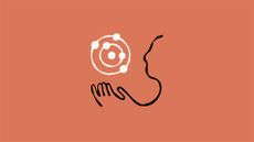 An abstract image of a human outline holding an atom structure, to represent Claude Opus 4.5.