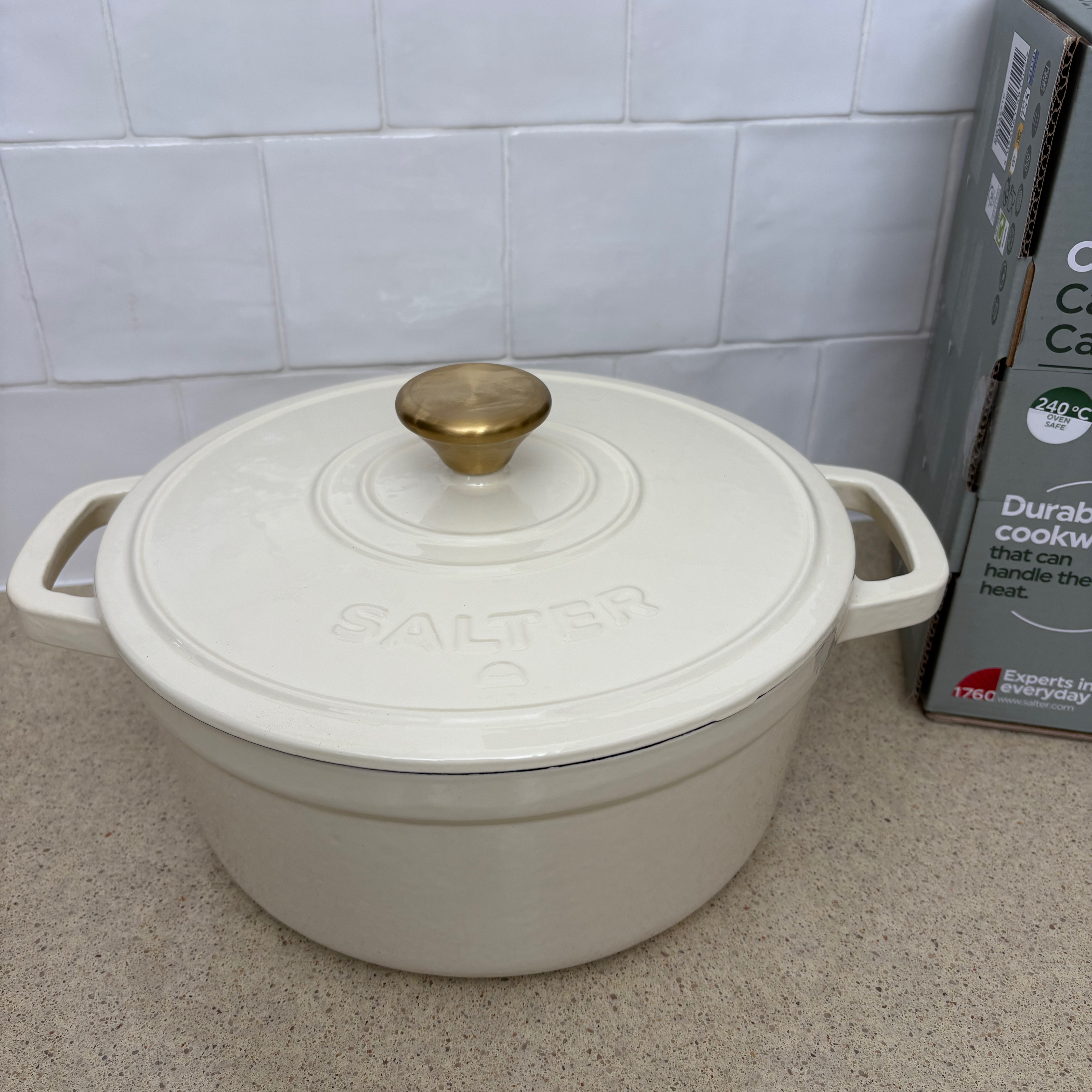Testing the Salter Chester Cast Iron Casserole Dish set