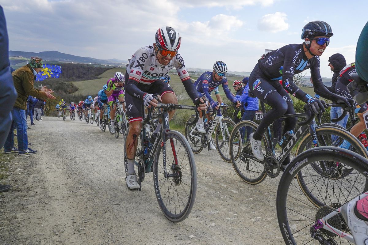 Strade Bianche 2022 16th Edition Siena Siena 184 km 05032022 Patrik Konrad AUT Bora Hansgrohe photo Massimo FulgenziSprintCyclingAgency2022