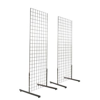 Two freestanding grid panels 