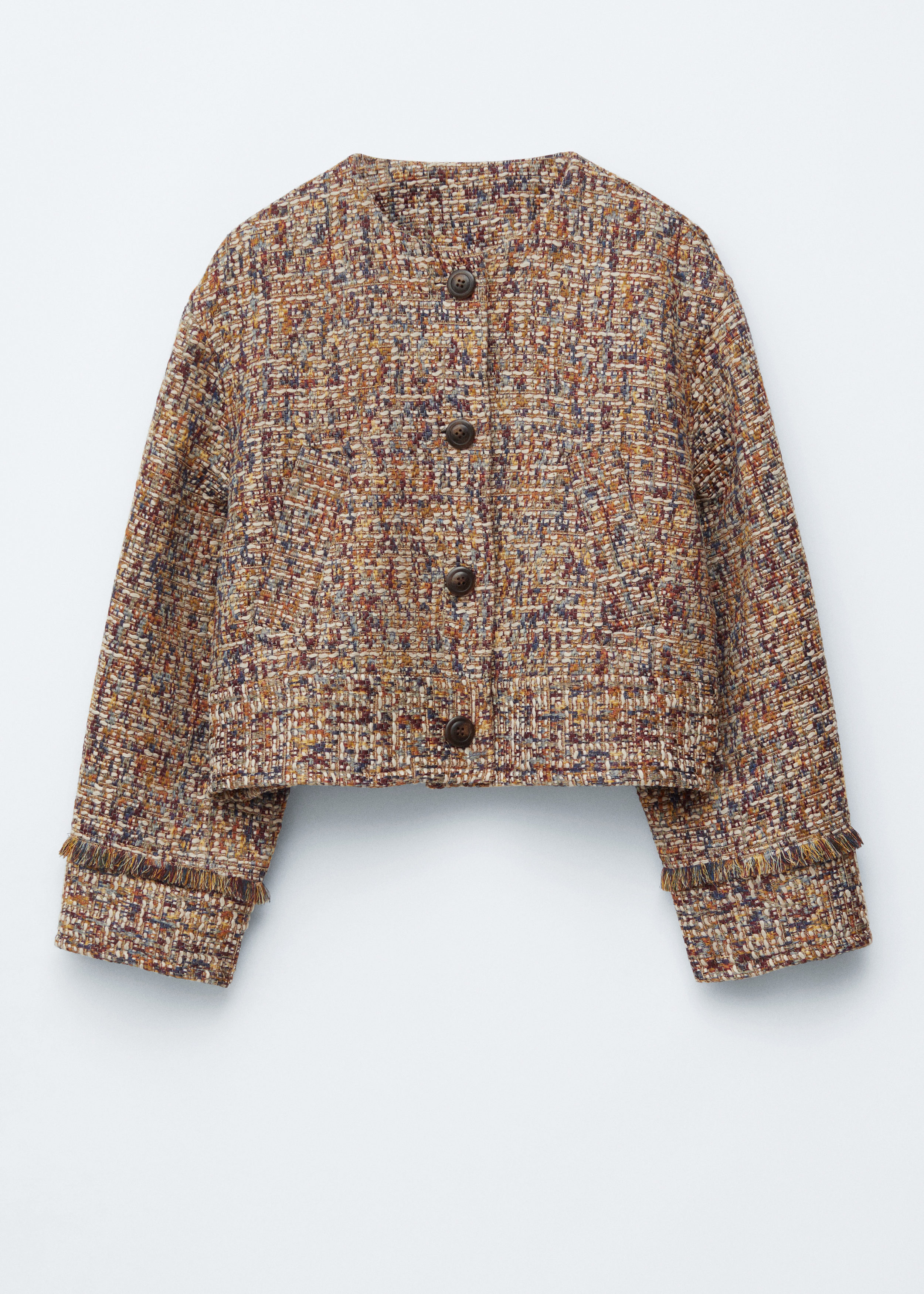 Cropped Bouclé Jacket