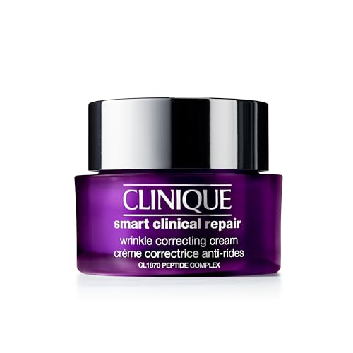 Clinique Smart Clinical Repair Wrinkle Correcting Face Cream With Hyaluronic Acid + Peptides | Anti-Aging + Hydrating, 1.7 Fl Oz