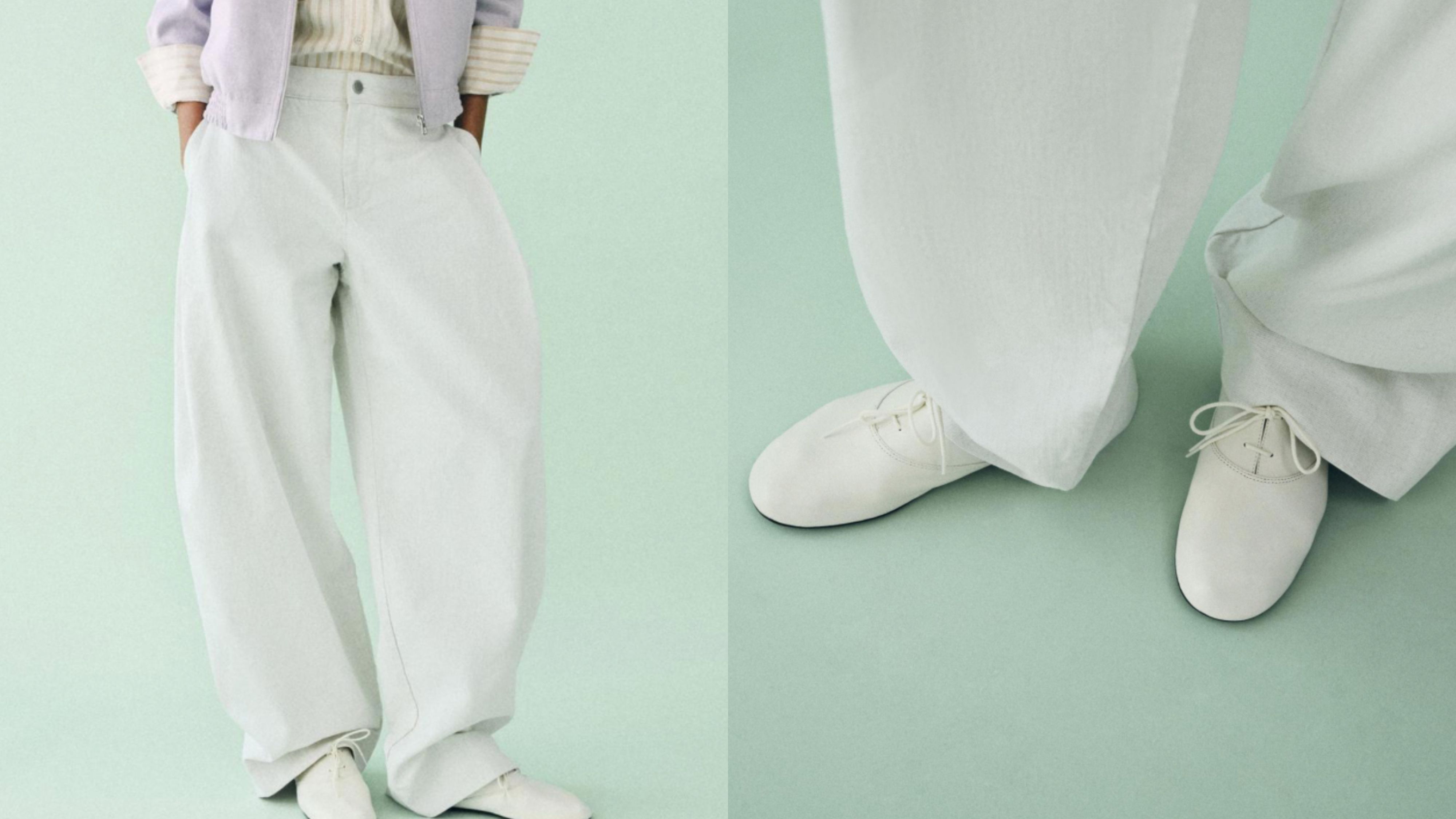 Zara model wearing the jazz shoe trend