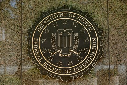The FBI logo.