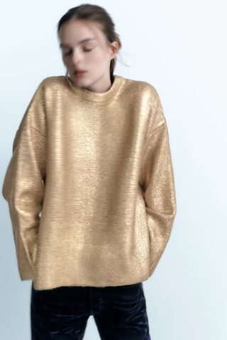 Zara metallic jumper 