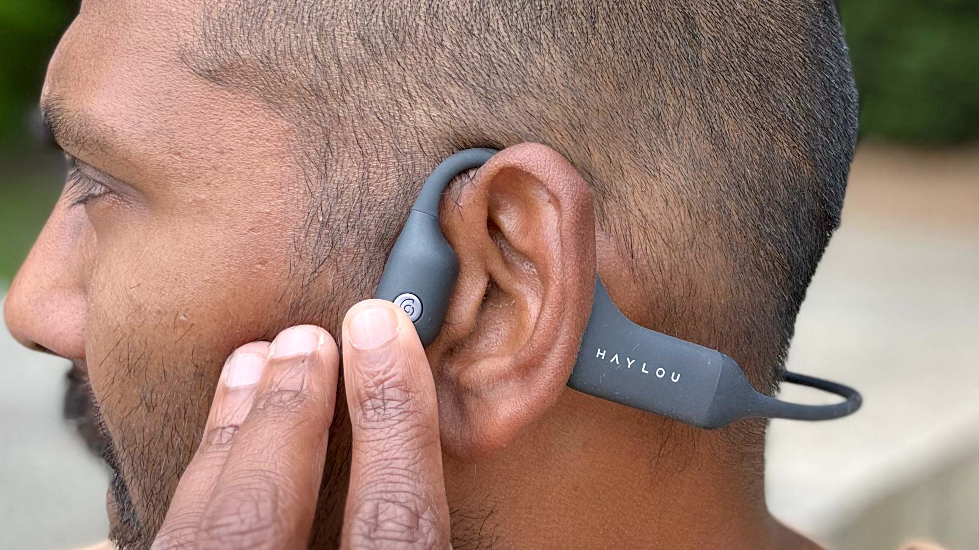 PurFree Open-Ear Bone Conduction Headphones Bluetooth 5.2 - IP67 Waterproof  Wireless Sport Earphones for Cycling and Running - CVC Dual Mic Noise