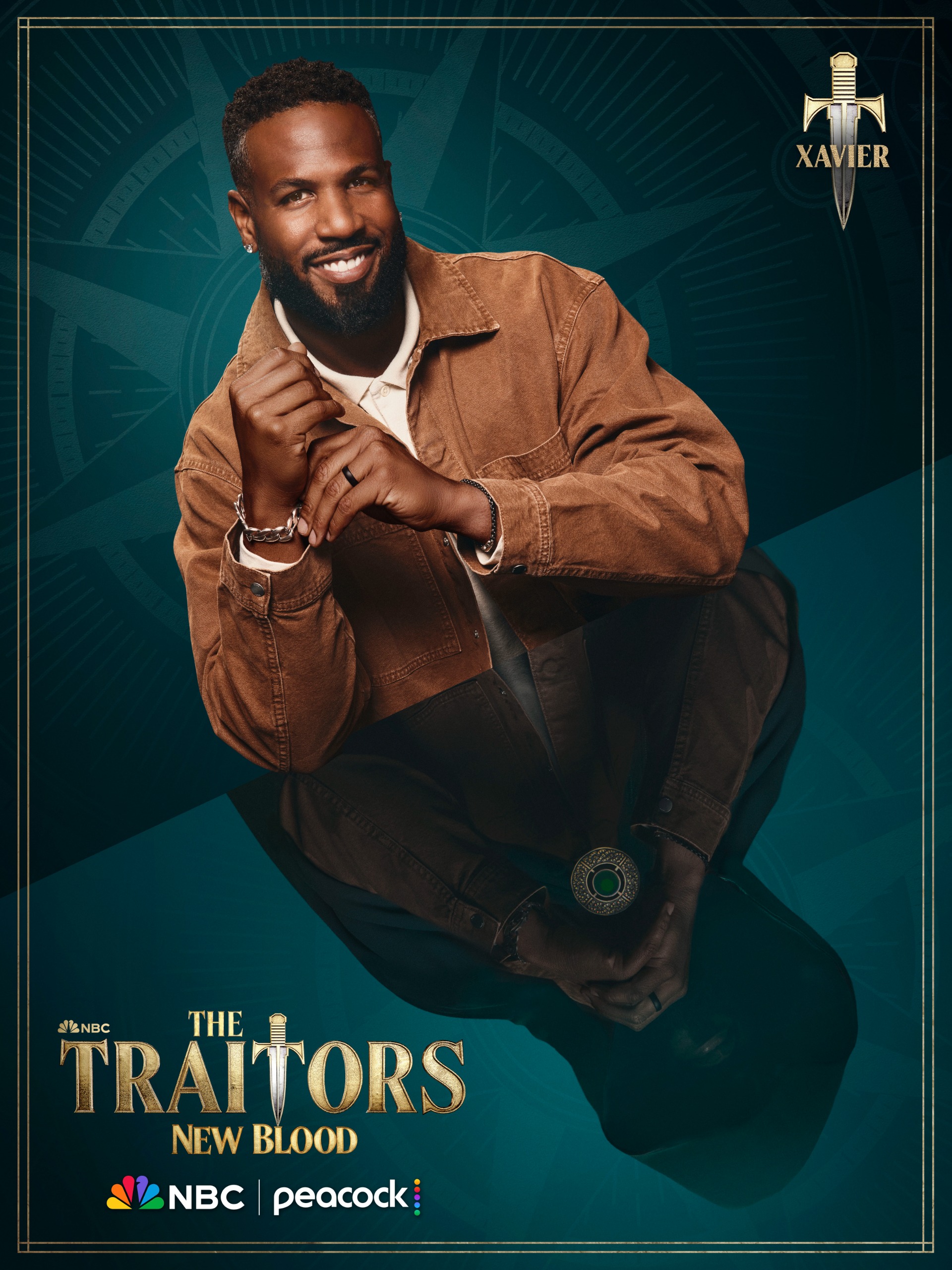 The cast portrait for Xavier Scruggs from NBC's 'The Traitors: New Blood.'