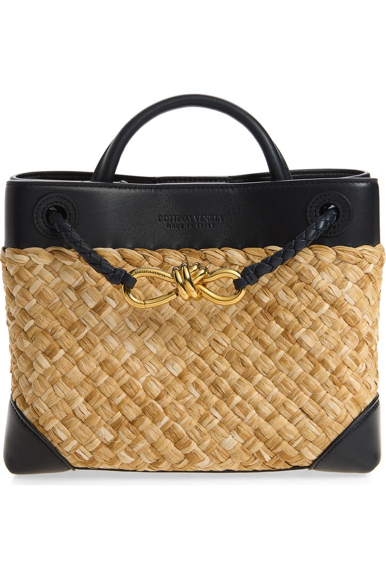 Small Andiamo Intrecciato Raffia Crossbody Bag