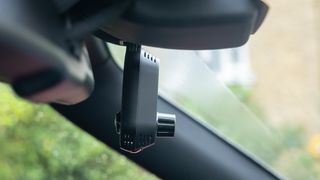 Nextbase iQ dashcam set up in a car
