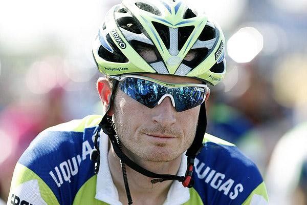 Frederik Willems concentrates before the start.