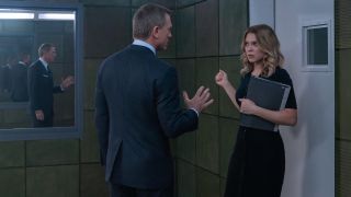Lea Seydoux's Madeleine Swann and Daniel Craig's 007 having an argument in No Time to Die