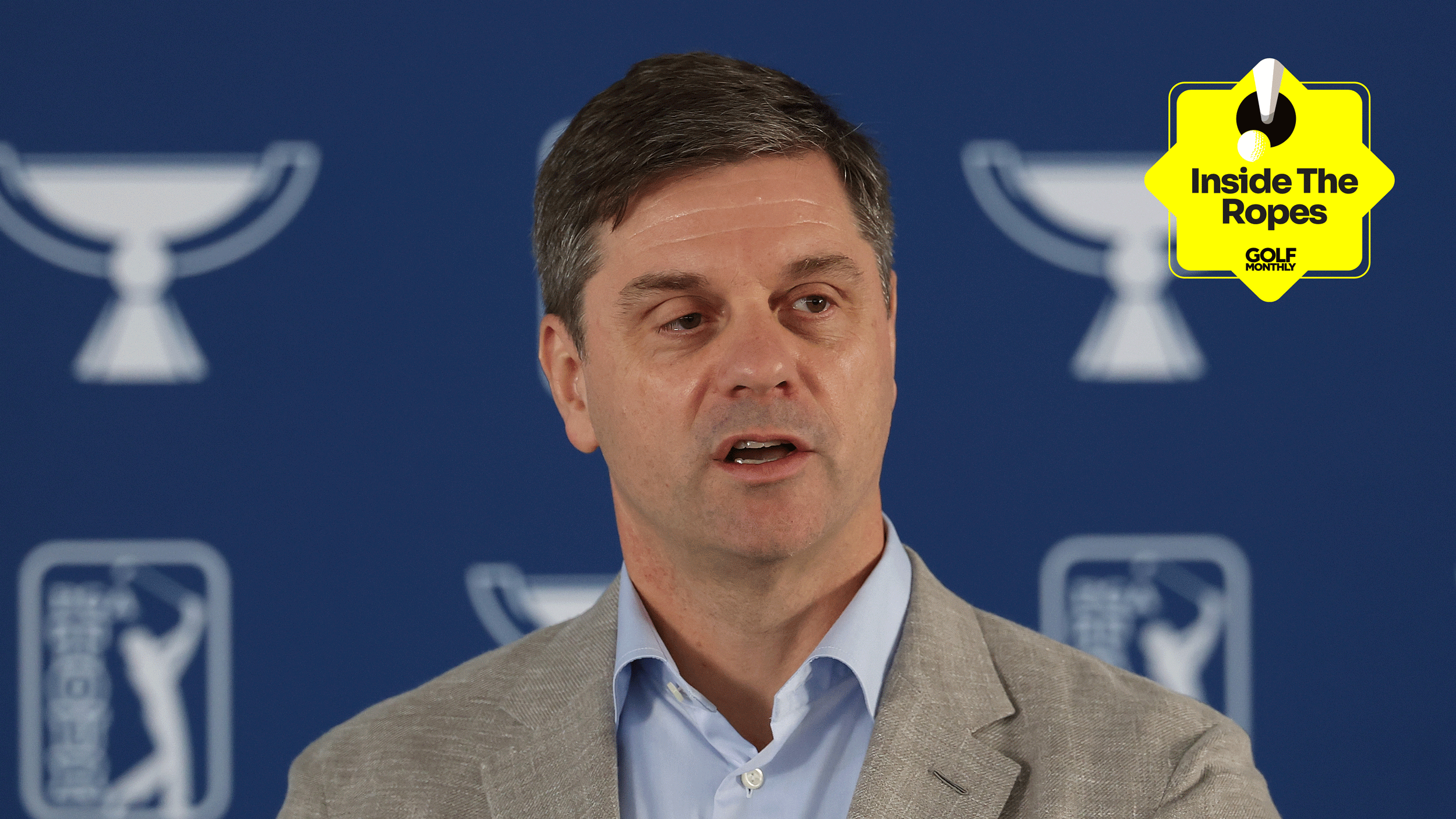PGA Tour CEO Brian Rolapp speaks ahead of the 2025 Tour Championship
