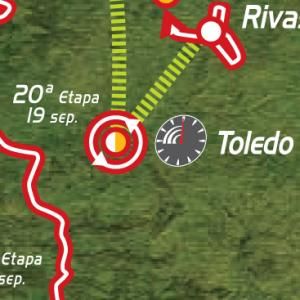 2009 Vuelta a España stage 20 map