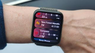 Primary Race Glance on Garmin Venu X1