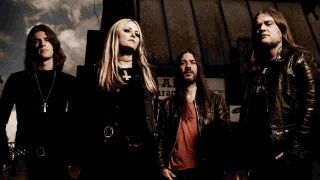 Electric Wizard posing for a photograph in 2014