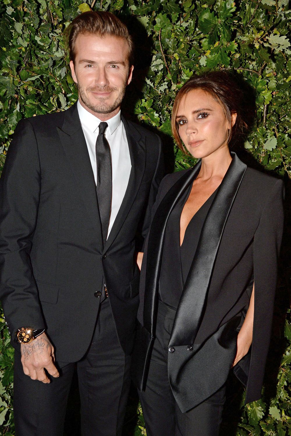 David and Victoria Beckham at Fashion Week