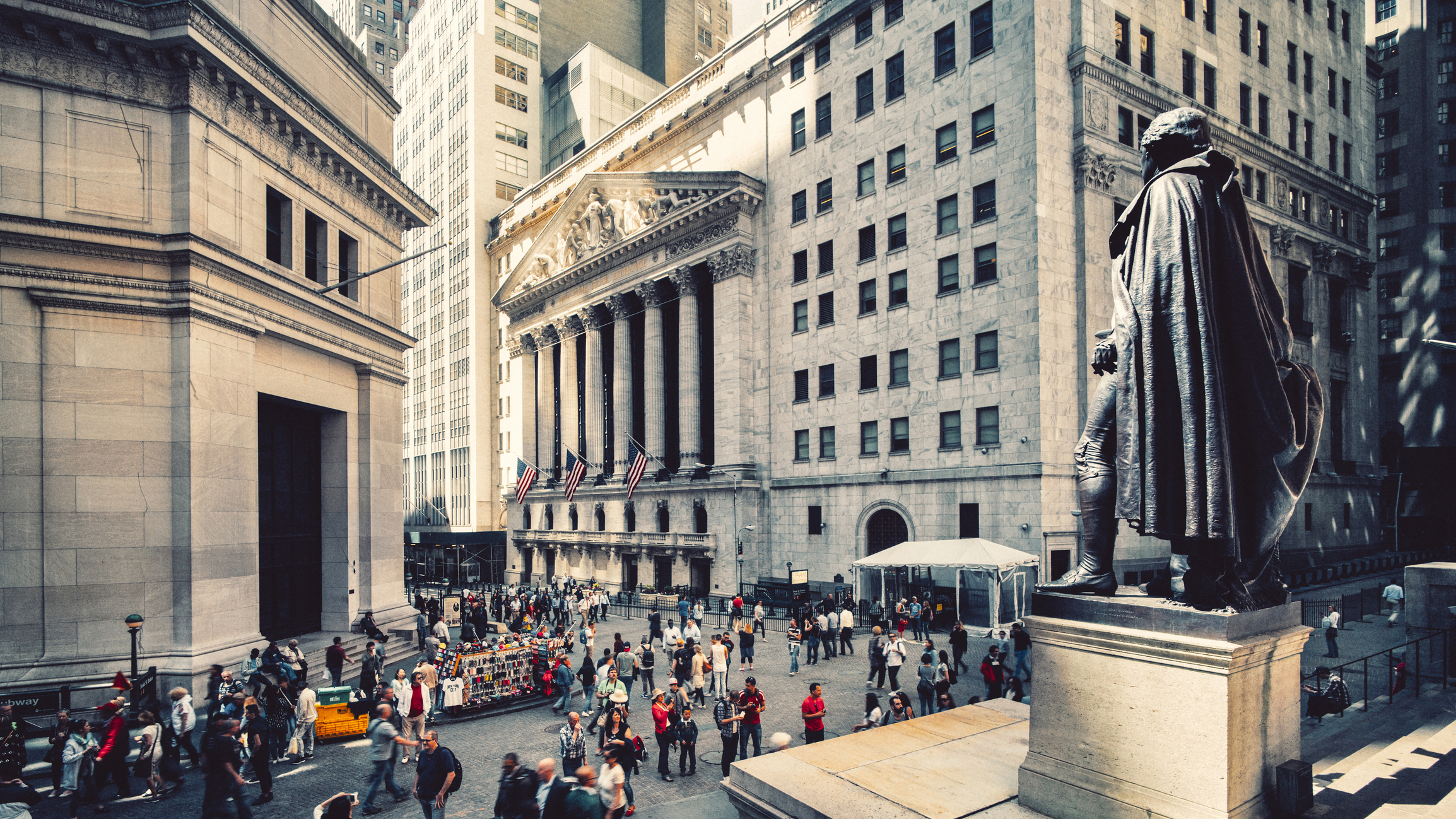 George Washington statue outside Federal Hall Wall Street