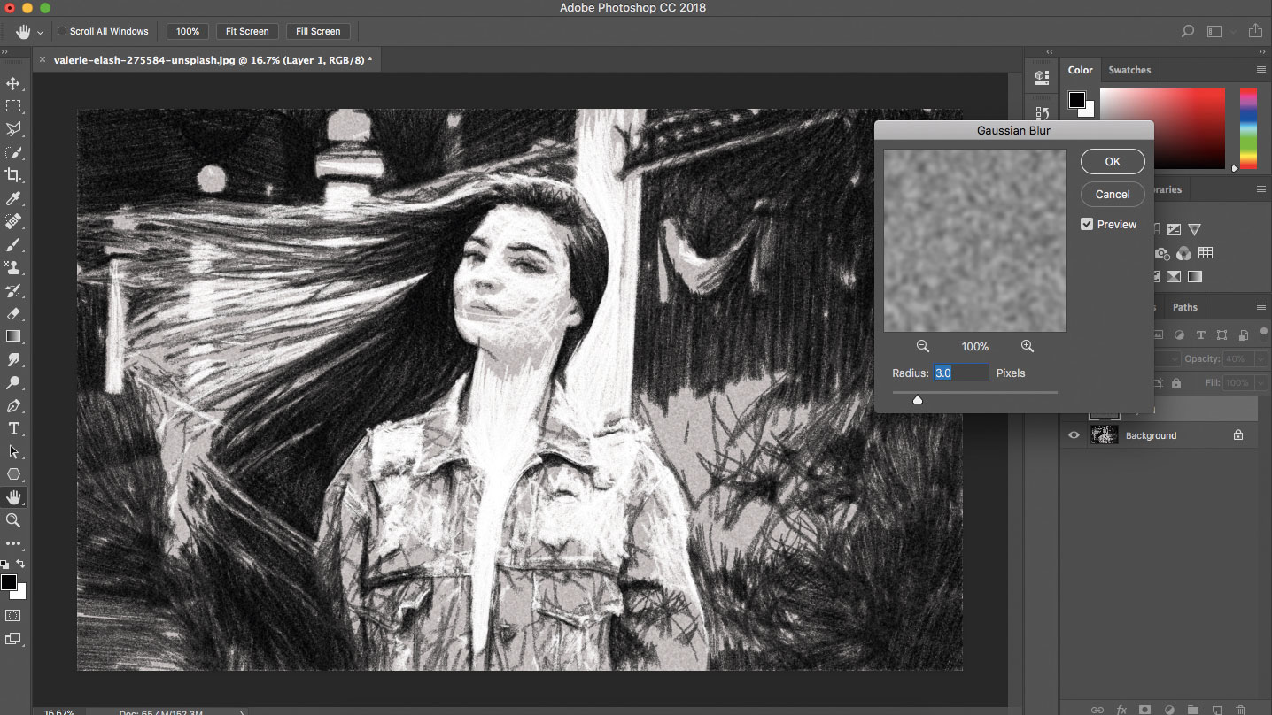 applying texture in photoshop