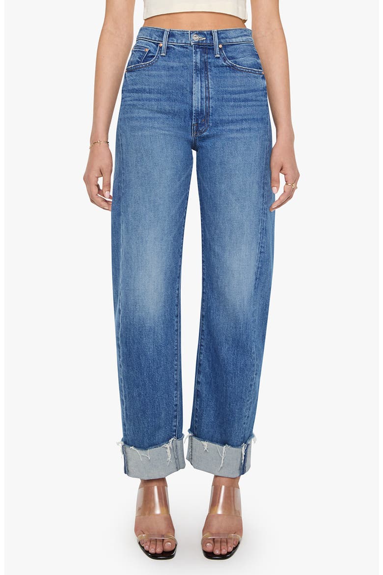 The Half-Pipe Flood Cuff Fray High Waist Wide Leg Jeans