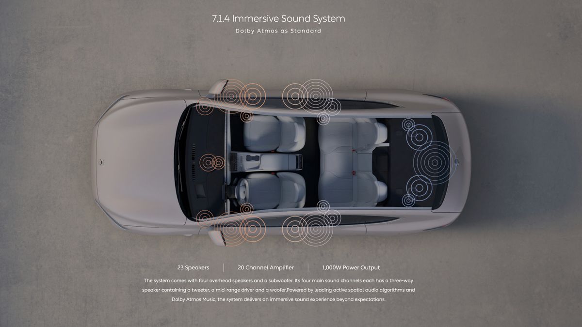 This car with custom Diractuned Dolby Atmos will sound better than a