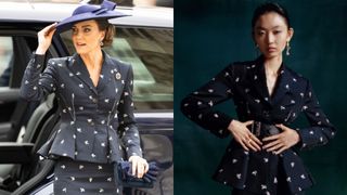 Kate Middleton in Erdem at the Commonwealth Games in a suit from the Pre-Fall 2023 collection
