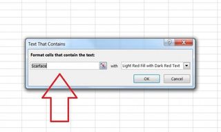 how to conditional formatting 5 select text 675403