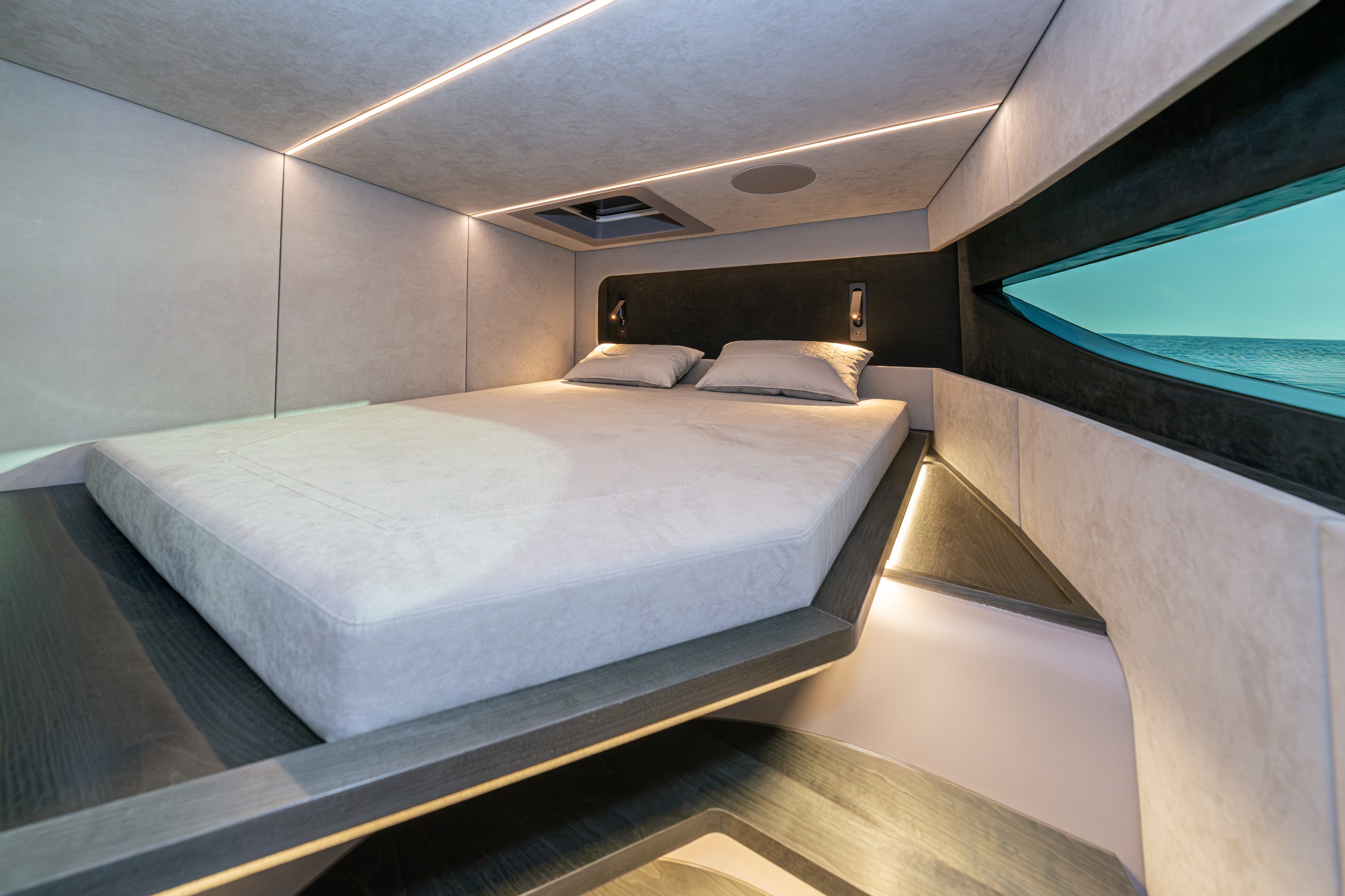 A cabin on board the Ultima 55