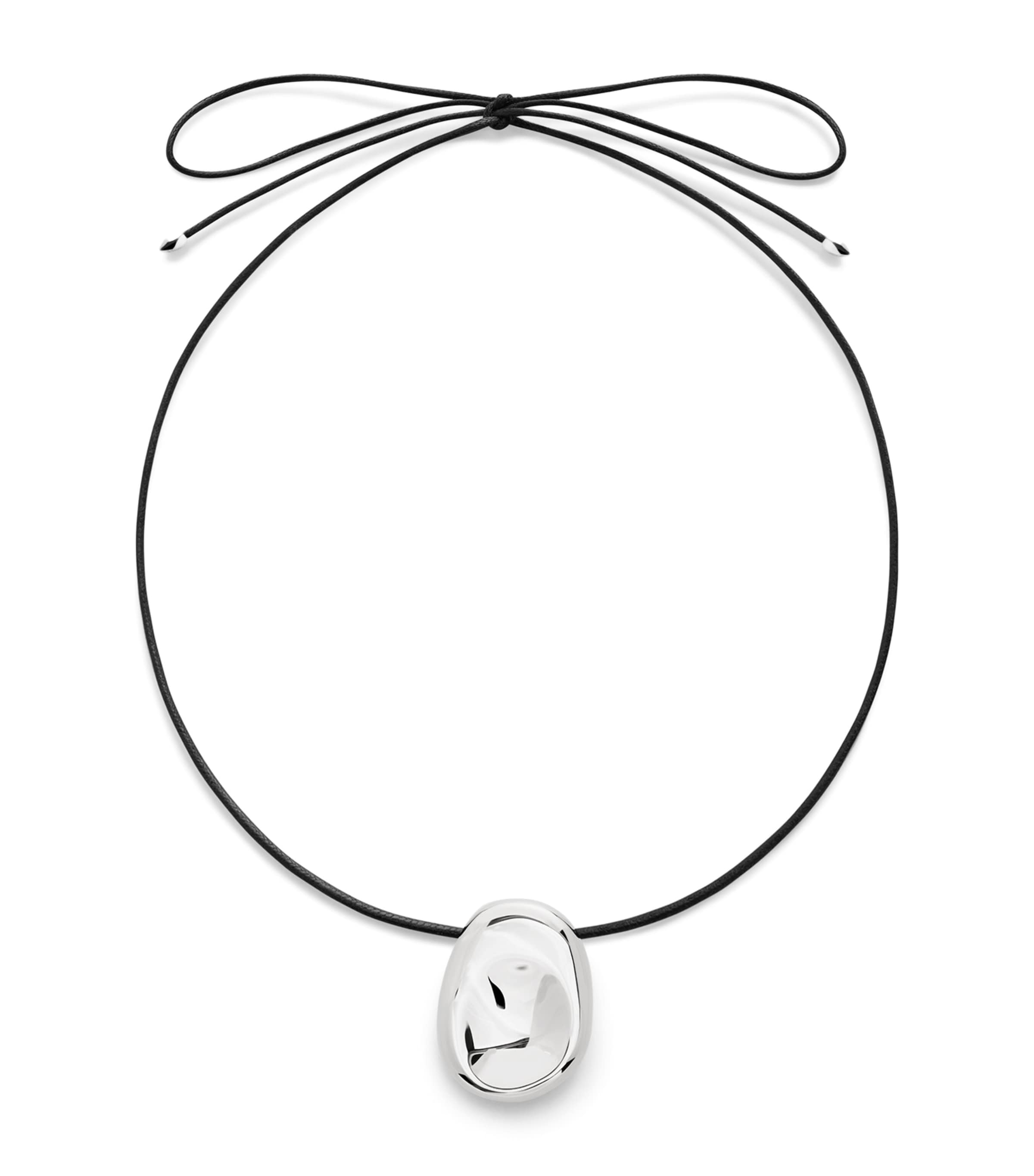 Monica Vinader Sterling Silver Aria Cord Necklace
