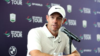 Rory McIlroy during an interview ahead of the 2022 DP World Tour Championship
