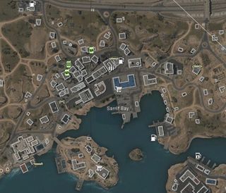 Warzone 2 map - map view of Sarrif bay