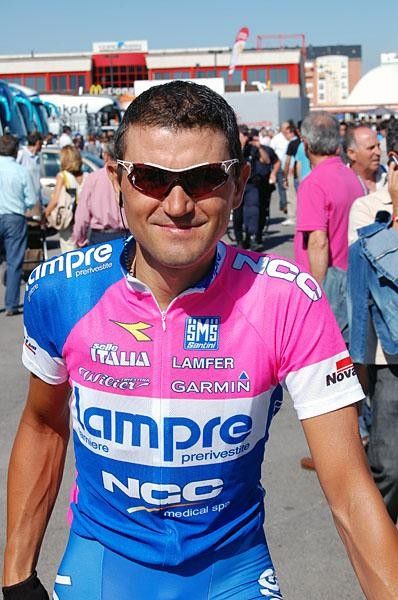 Marzio Bruseghin (Lampre) is having a good time at the Vuelta.