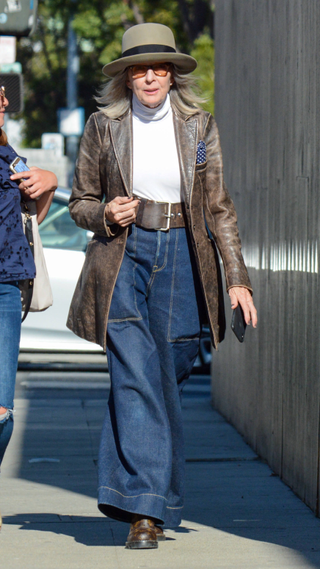Diane Keaton is seen on August 21, 2019 in Los Angeles, California