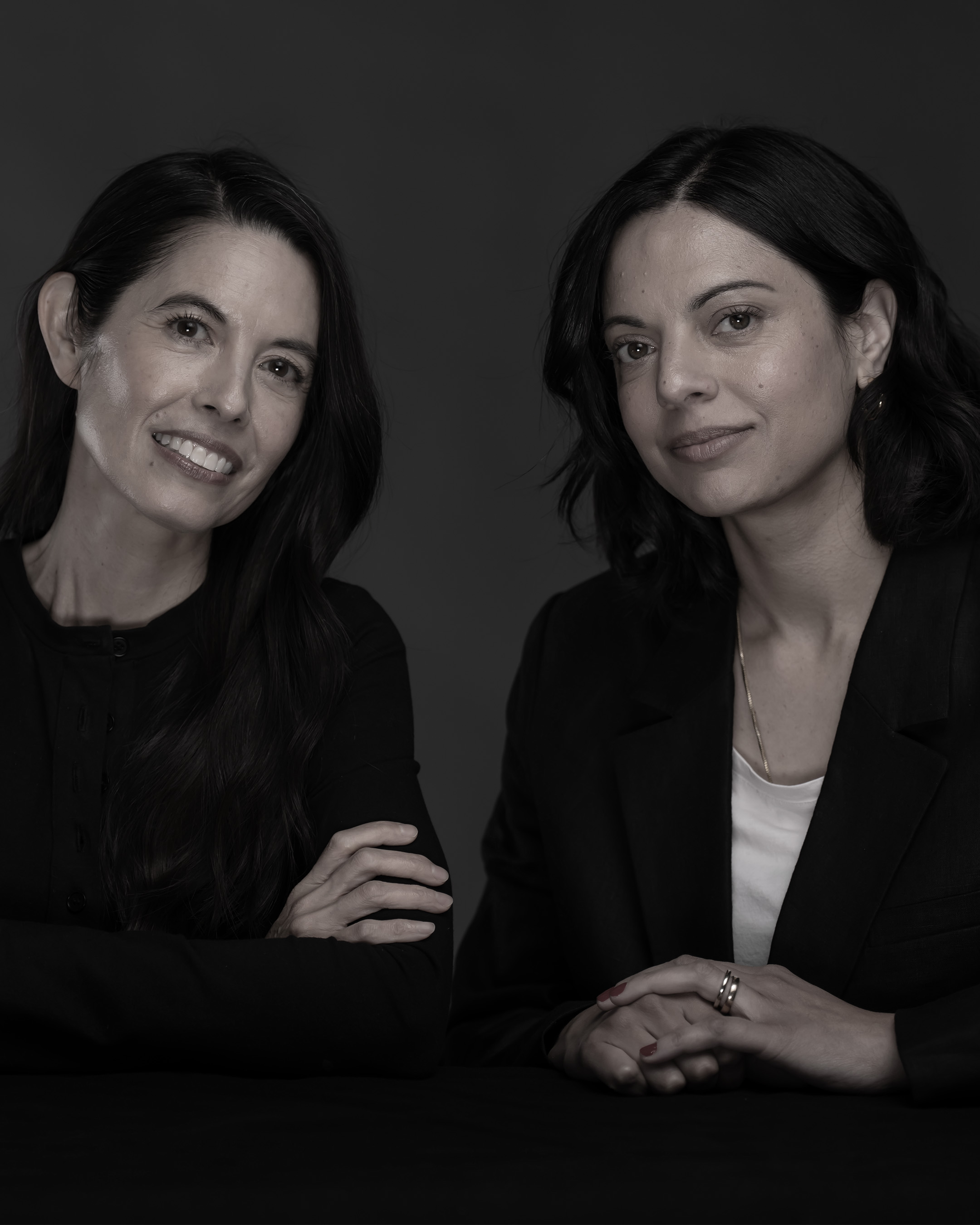 Ligaya Mishan and Tejal Rao sitting together and facing the camera.