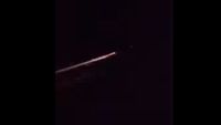 A fireball from debris caused by a falling Starlink satellite lights up night sky