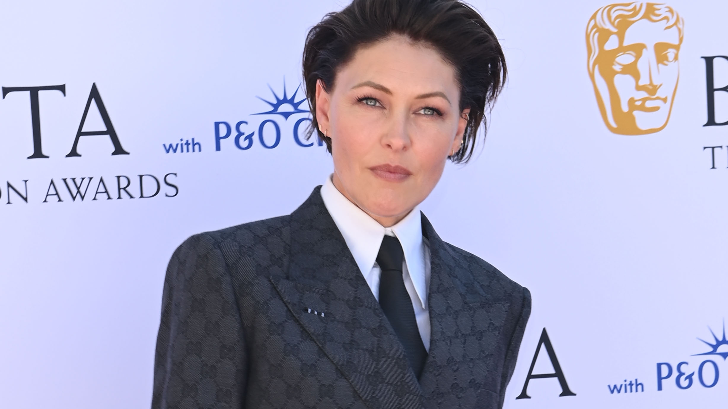 Emma Willis attends the 2025 BAFTAs