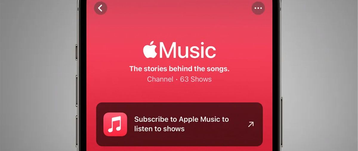 A phone with the Apple Music app on it 