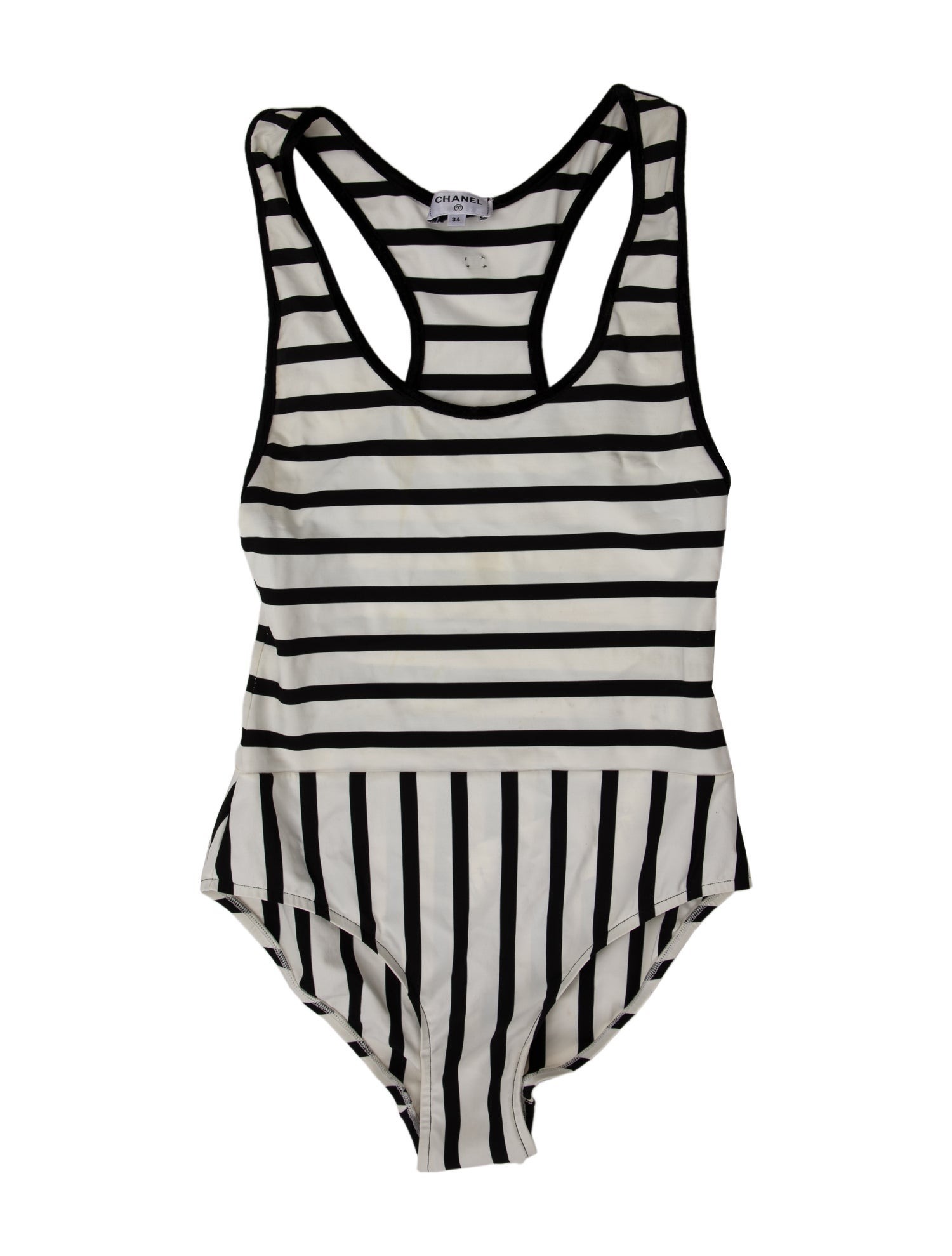 Chanel, 2022 Striped Swimsuit