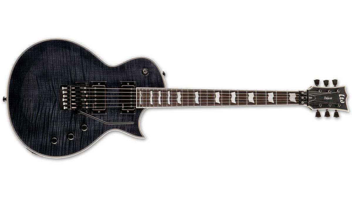 ESP LTD Deluxe EC-1000FR in See Thru Black