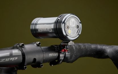 The Exposure Lights Strada Mk12 RS mounted on a Zipp bar