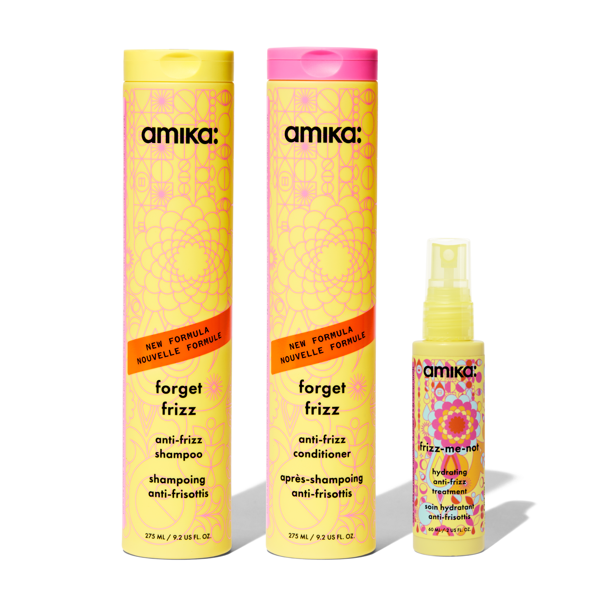 Frizz Fighters Set | Anti-Frizz Shampoo, Conditioner + Treatment